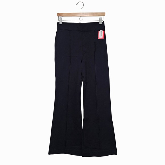 SPANX Pants - Spanx M Petite Perfect Navy Pant Hi-Rise Flare Ponte Office Front Seam NWT